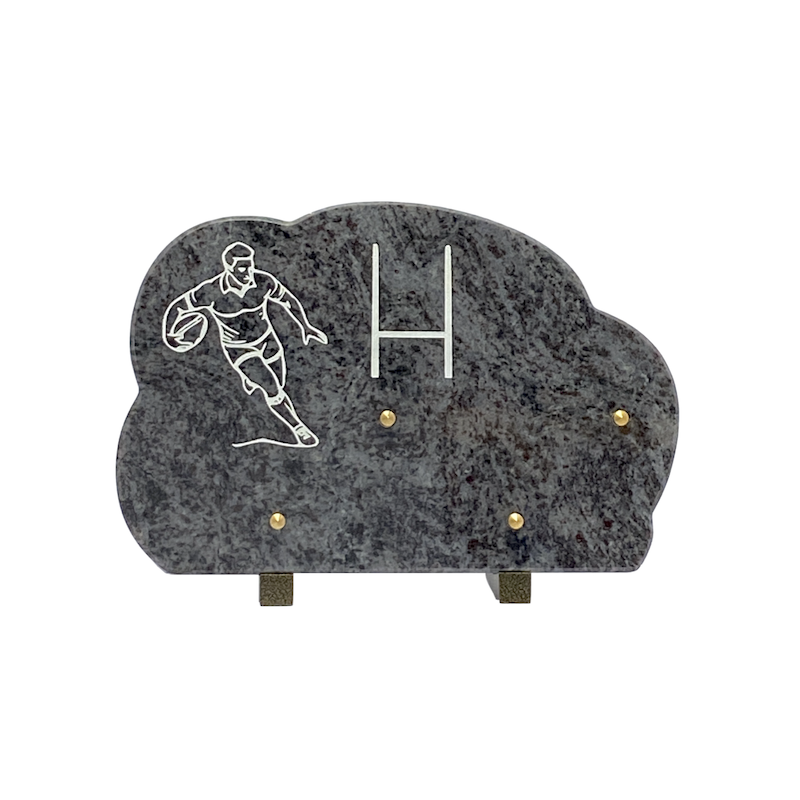 Plaque granit rugby