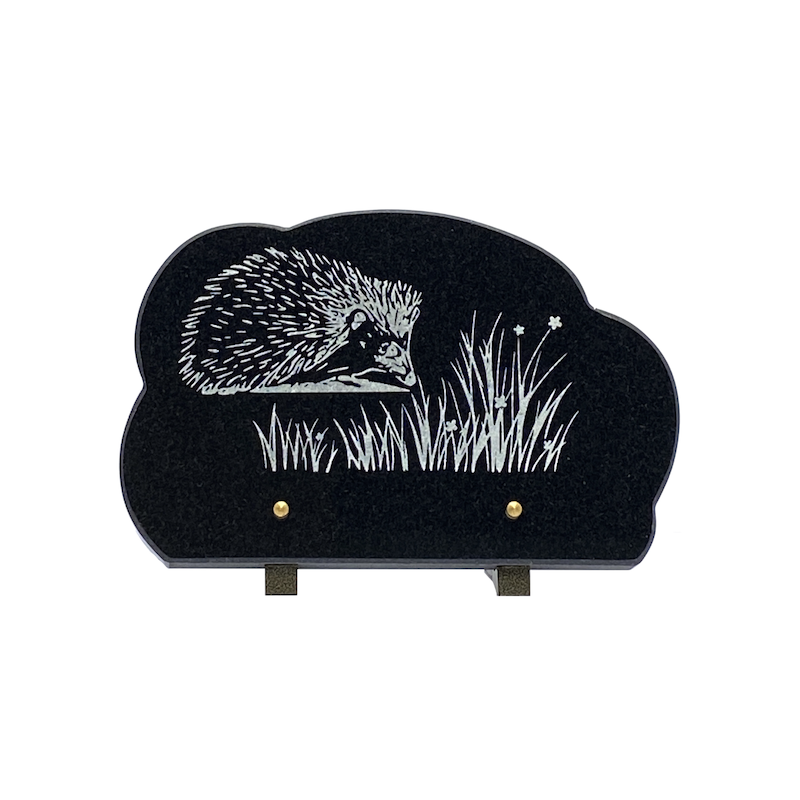 Plaque funéraire hérisson