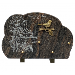 plaque granit litho vigne