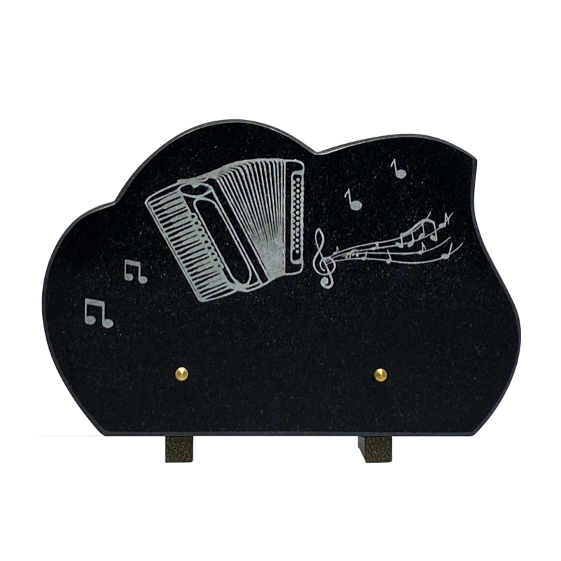 plaque funéraire accordéon