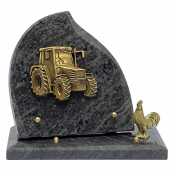 plaque sur socle tracteur