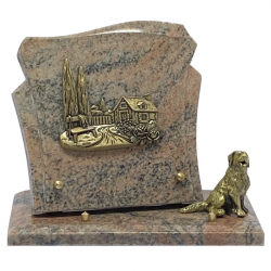 plaque sur socle CHIEN