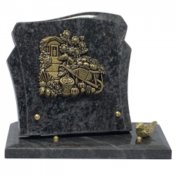 plaque sur socle JARDIN