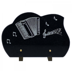 plaque funéraire accordéon