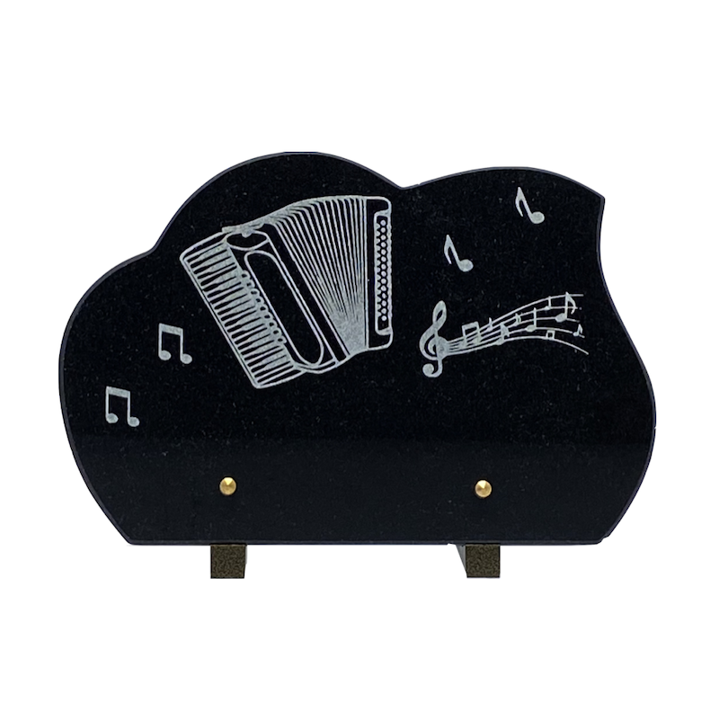 plaque funéraire accordéon