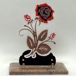 plaque fleur rose altuglass graniflor.com