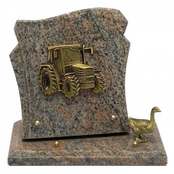plaque sur socle tracteur